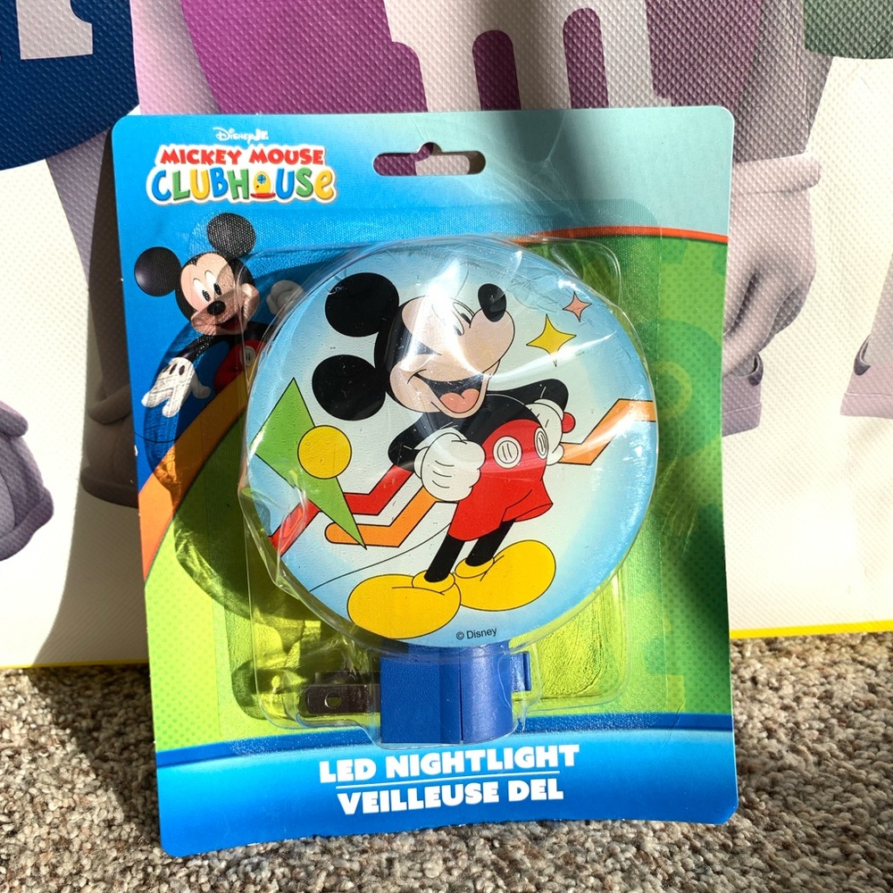 Disney Mickey Mouse Clubhouse LED Nightlight - Blue/Yellow/Red